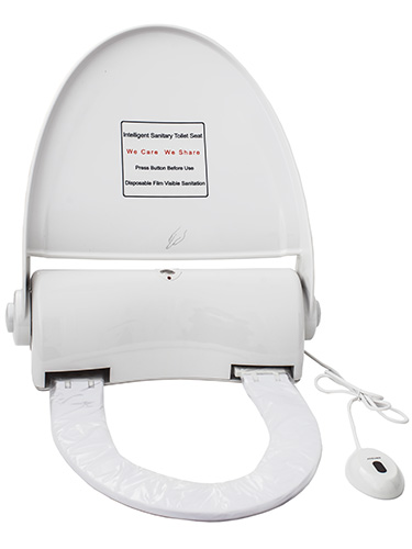 Capac de toaleta cu senzor si buton Sanito compatibil cu folie de 135 utilizari de la casapractica imagine noua